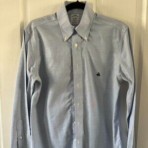 BROOKS BROTHERS REGENT FIT BLUE OXFORD SHIRT - SUPIMA COTTON